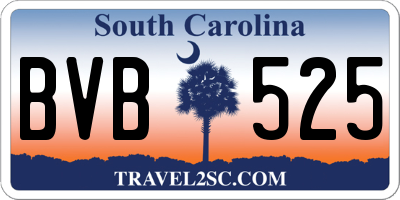 SC license plate BVB525