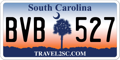 SC license plate BVB527