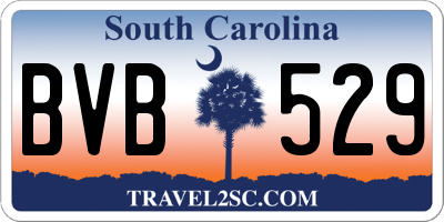SC license plate BVB529