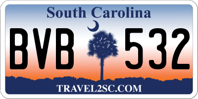 SC license plate BVB532