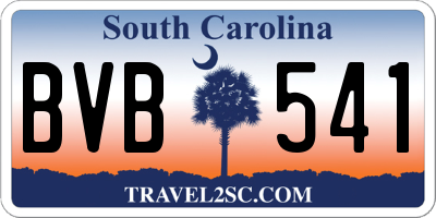 SC license plate BVB541
