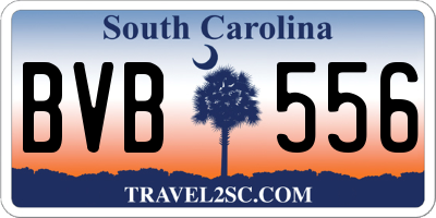 SC license plate BVB556
