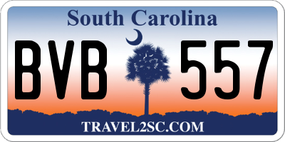 SC license plate BVB557