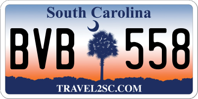 SC license plate BVB558