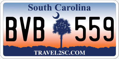 SC license plate BVB559