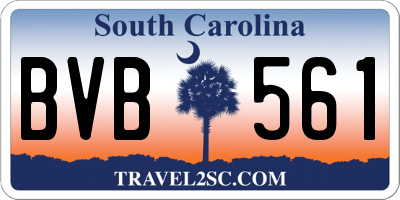 SC license plate BVB561