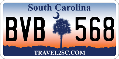 SC license plate BVB568