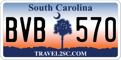 SC license plate BVB570