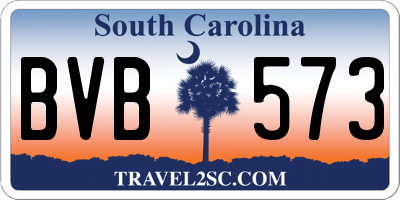 SC license plate BVB573