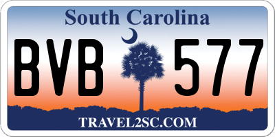 SC license plate BVB577