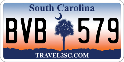 SC license plate BVB579
