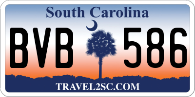 SC license plate BVB586