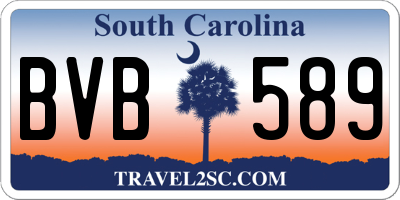 SC license plate BVB589