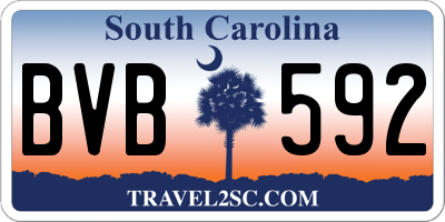 SC license plate BVB592