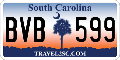 SC license plate BVB599