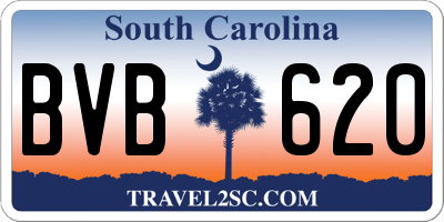 SC license plate BVB620