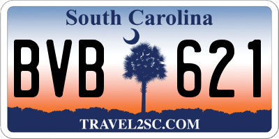 SC license plate BVB621