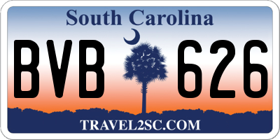 SC license plate BVB626