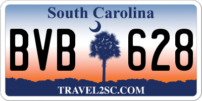 SC license plate BVB628