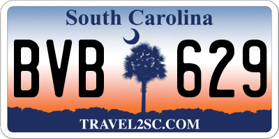 SC license plate BVB629