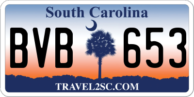 SC license plate BVB653