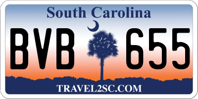 SC license plate BVB655