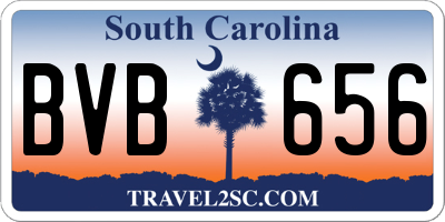 SC license plate BVB656