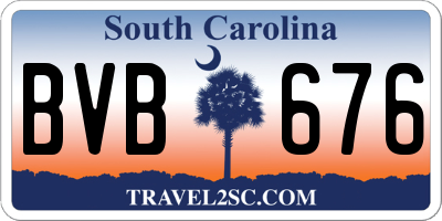SC license plate BVB676