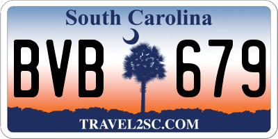 SC license plate BVB679