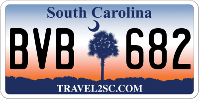 SC license plate BVB682