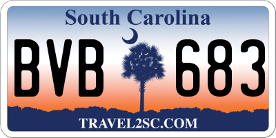 SC license plate BVB683
