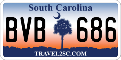 SC license plate BVB686