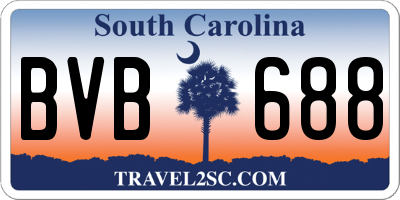 SC license plate BVB688