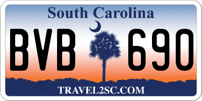 SC license plate BVB690