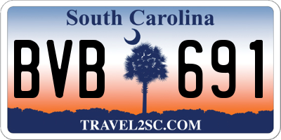 SC license plate BVB691