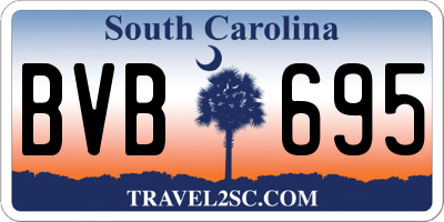 SC license plate BVB695
