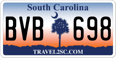 SC license plate BVB698