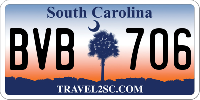 SC license plate BVB706