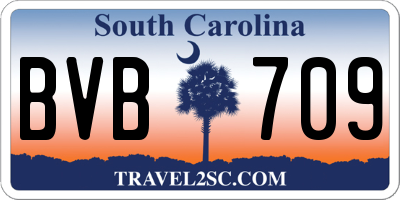 SC license plate BVB709