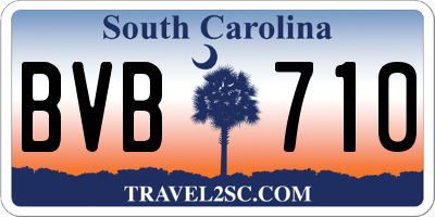SC license plate BVB710