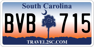 SC license plate BVB715
