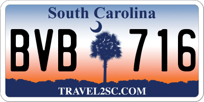 SC license plate BVB716