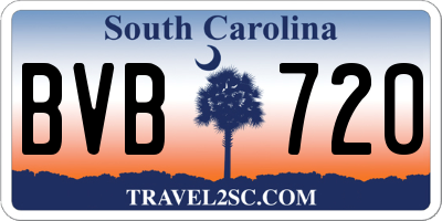 SC license plate BVB720