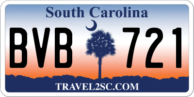 SC license plate BVB721