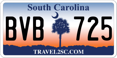 SC license plate BVB725