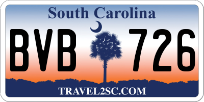 SC license plate BVB726