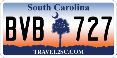 SC license plate BVB727