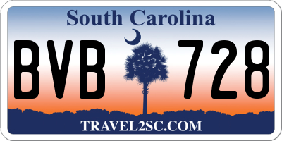 SC license plate BVB728