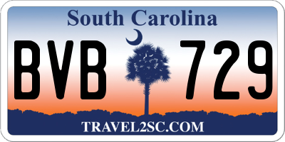 SC license plate BVB729