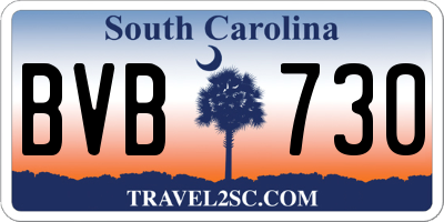 SC license plate BVB730